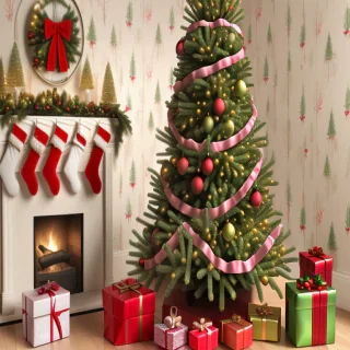 cute christmas tree wallpaper