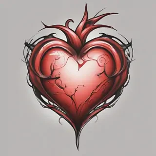 heart tattoo png