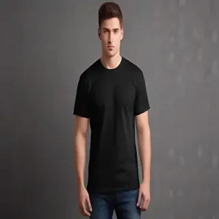 black tee shirt mockup