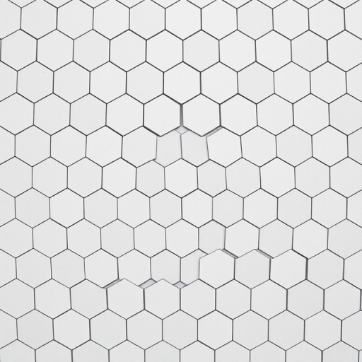Generate a high-resolution pattern of overlapping hexagons in a light gray color palette, using a Canon EOS R5 with a 50mm f/1.2 lens, aperture set to f/4, ISO 100, and a shutter speed of 1/125s, capturing the image from a top-down perspective for uniformity and clarity.
