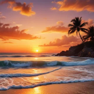 sunset wallpaper beach