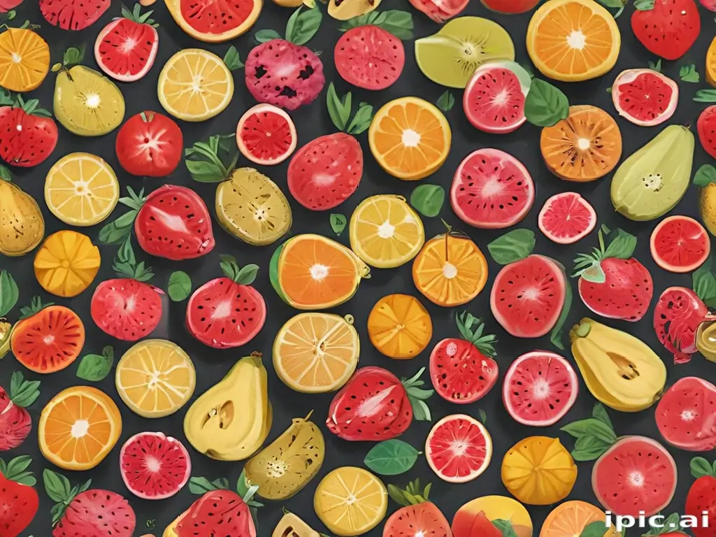 aesthetic fruit background