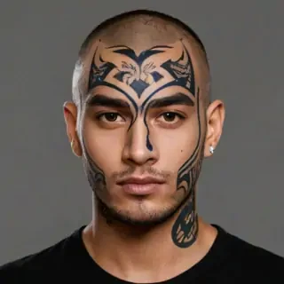 face tattoo png