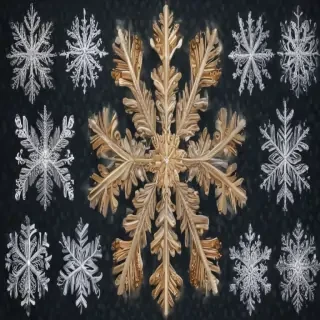 snowflake clipart with transparent background