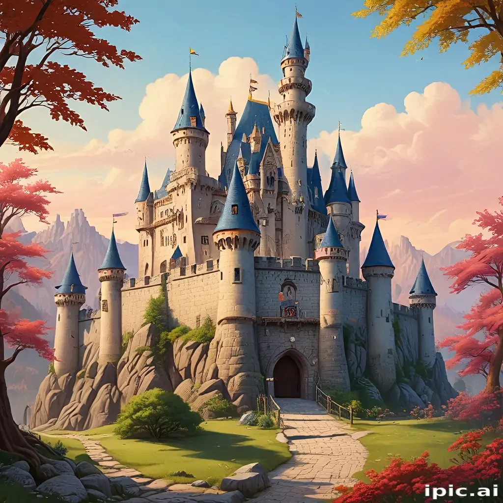 castle in cartoon