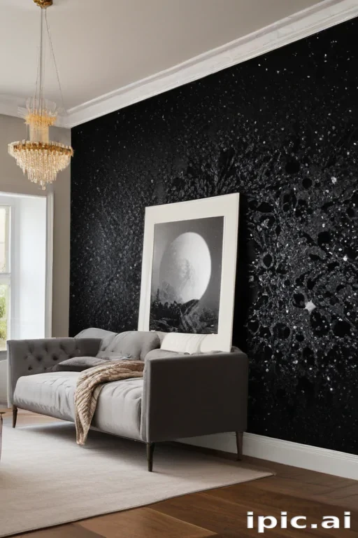 black sparkle wallpaper