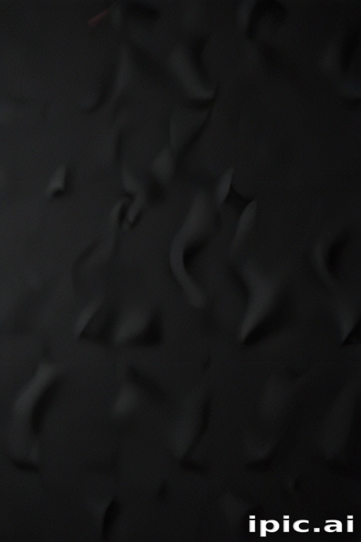 Abstract Textured Black Background with Subtle Waves and Depth Effects.
