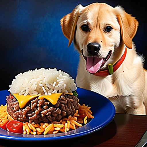 hamburger and rice for dogs