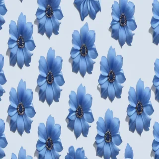 blue flower aesthetic