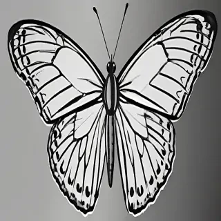 butterfly png outline