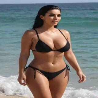 Kim Kardashian in bikini