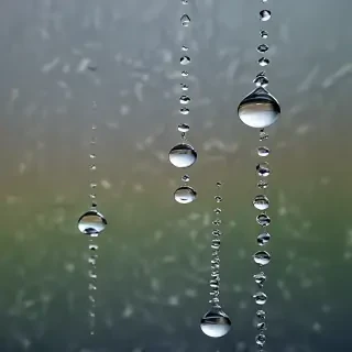 water droplets transparent