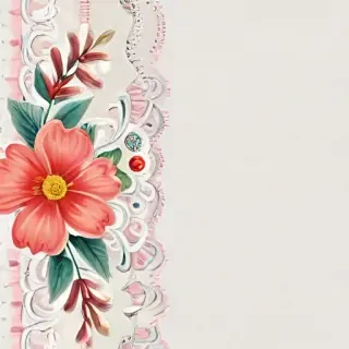 png border flower
