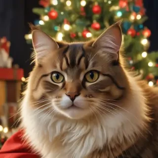 christmas images cats
