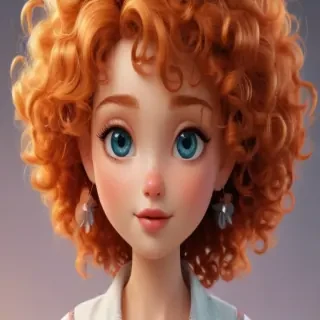 cartoon characters with curly hair