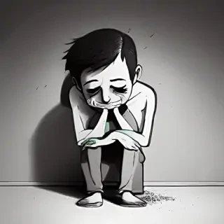 cartoon images of depression