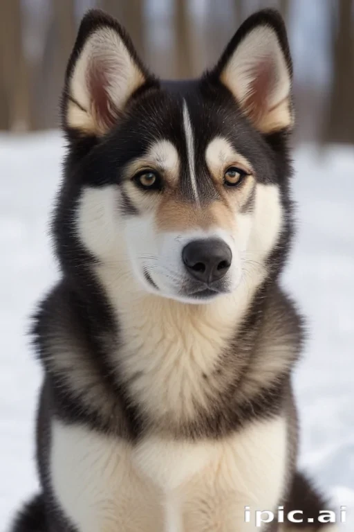 alaskan husky shepherd
