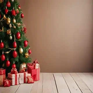 christmas background portrait