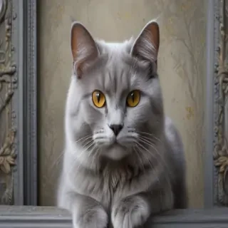 grey cat