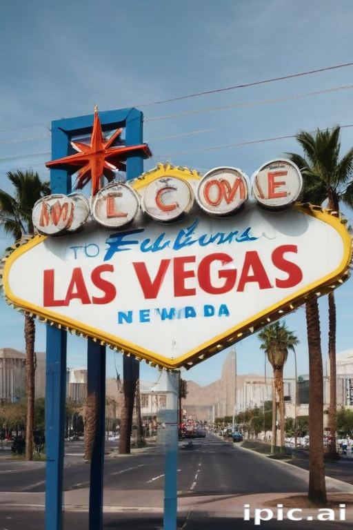 Iconic Welcome Sign Marks the Entrance to Vibrant Las Vegas, Nevada