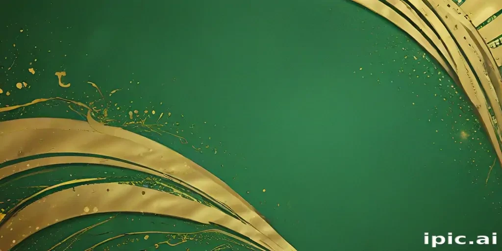green and gold background