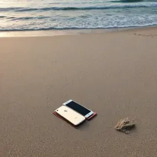 iphone beach