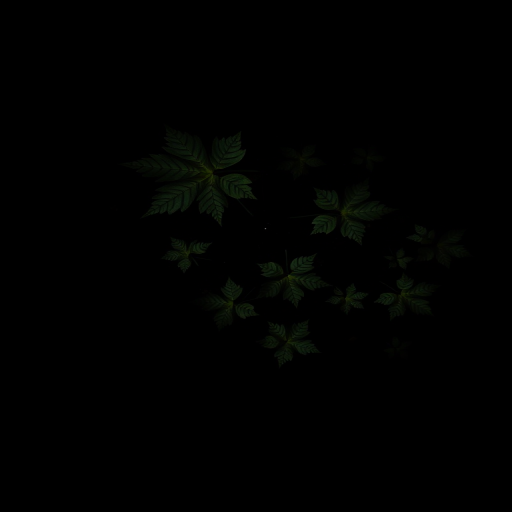 Create a high-resolution image of various leaf silhouettes on a dark background, using a DSLR camera with a 50mm lens, aperture f/2.8 for shallow depth of field, ISO 100 for minimal noise, and a vertical view to emphasize the diversity of shapes and sizes.