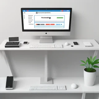 computer mockup