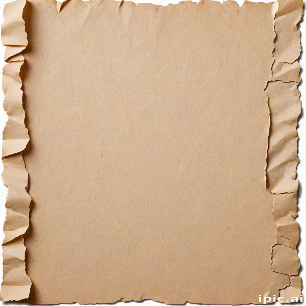 Blank Torn Paper Sheet Ready for Creative Writing or Artistic Projects