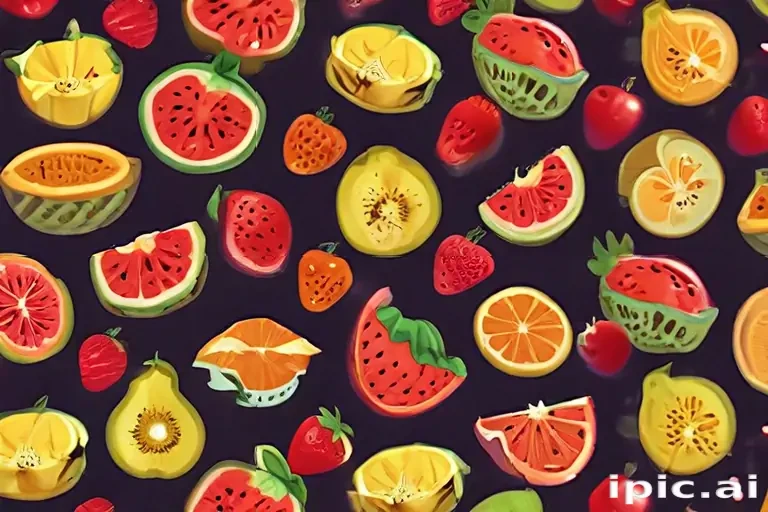 aesthetic fruit background