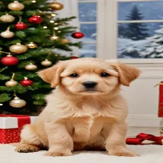 christmas wallpaper dogs