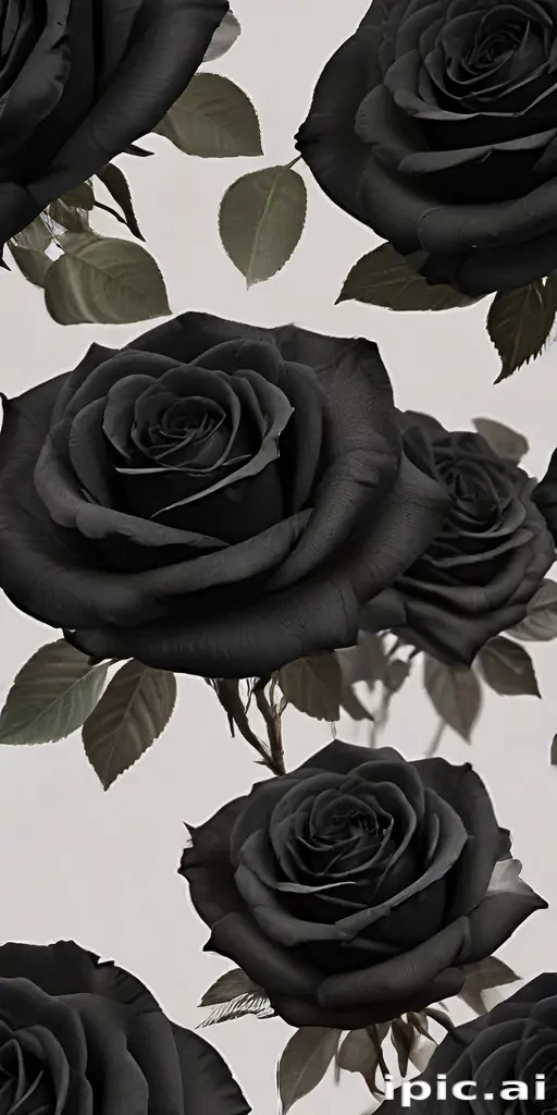 black roses png
