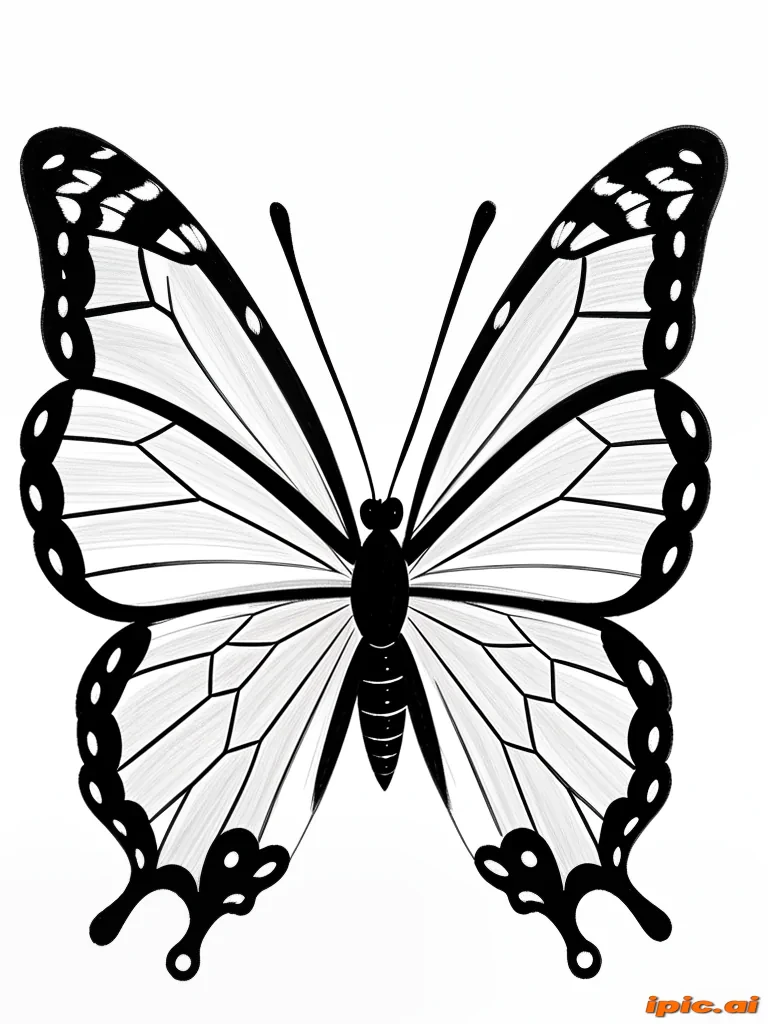 butterfly drawing outline