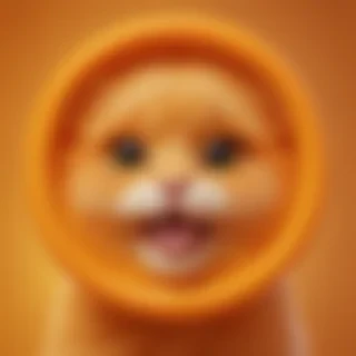 cute orange background