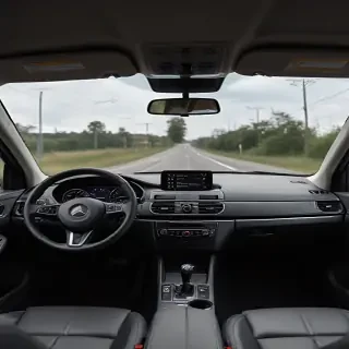 inside car background