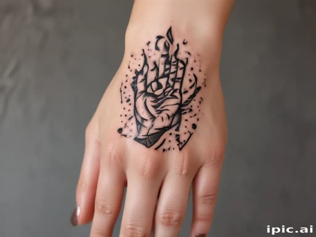 i love you sign language tattoo