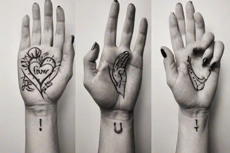 i love you sign language tattoo