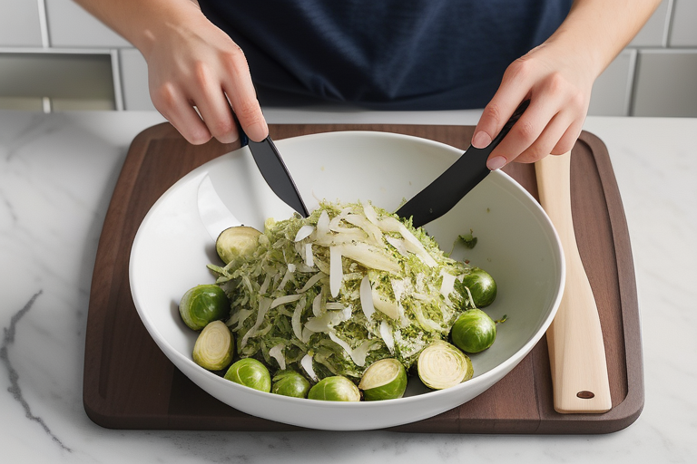 how do you shred brussel sprouts