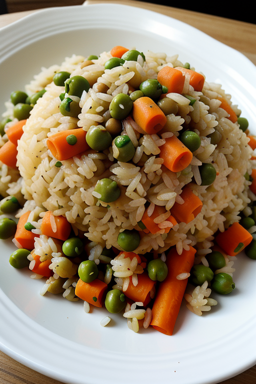 rice with peas and carrots