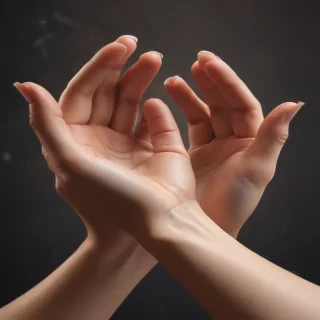 hands reaching