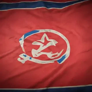 north korea flag