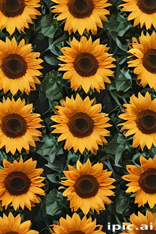 aesthetic sunflower background