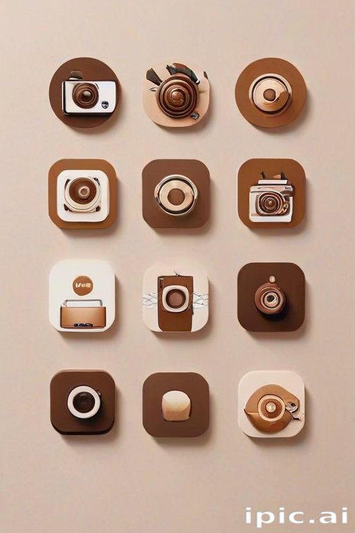 aesthetics brown instagram highlight icons