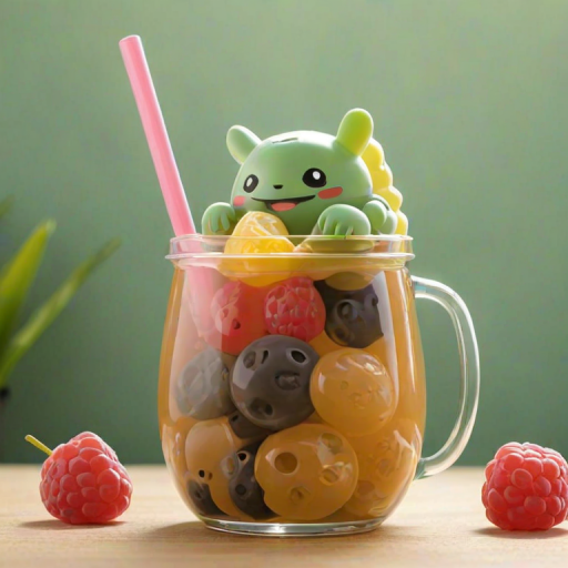 cute boba backgrounds