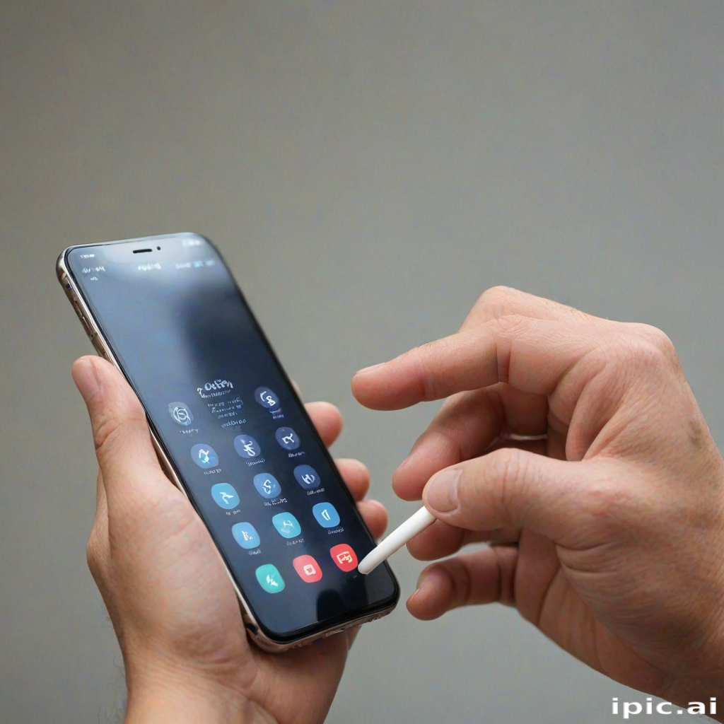 phone with hand