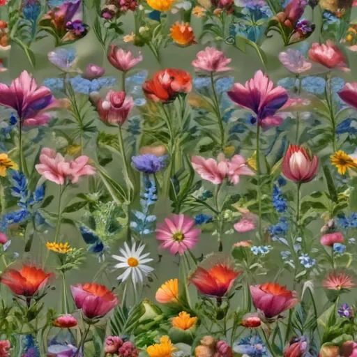 wildflowers transparent background