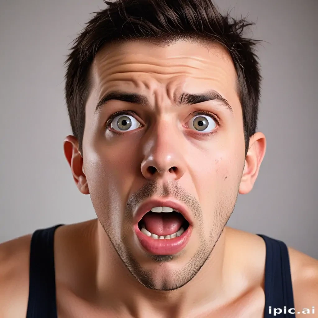 shocked man