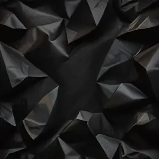 black crumpled paper