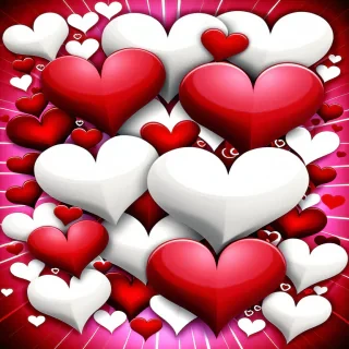 hearts background