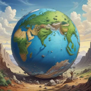 earth cartoon drawing